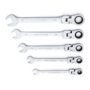 Klucze Płasko Oczkowe KD10105 z Grzechotkami Łamane