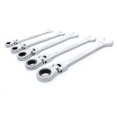 Klucze Płasko Oczkowe KD10105 z Grzechotkami Łamane