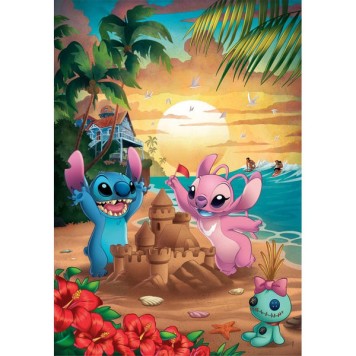 Disney Lilo and Stitch Beach 500-piece Clementoni puzzle