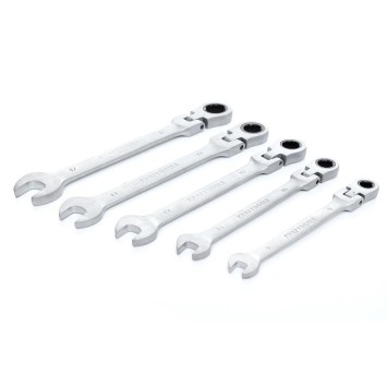 Klucze Płasko Oczkowe KD10105 z Grzechotkami Łamane