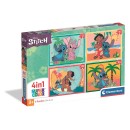 Disney Lilo and Stitch 4-in-1 Puzzle Clementoni
