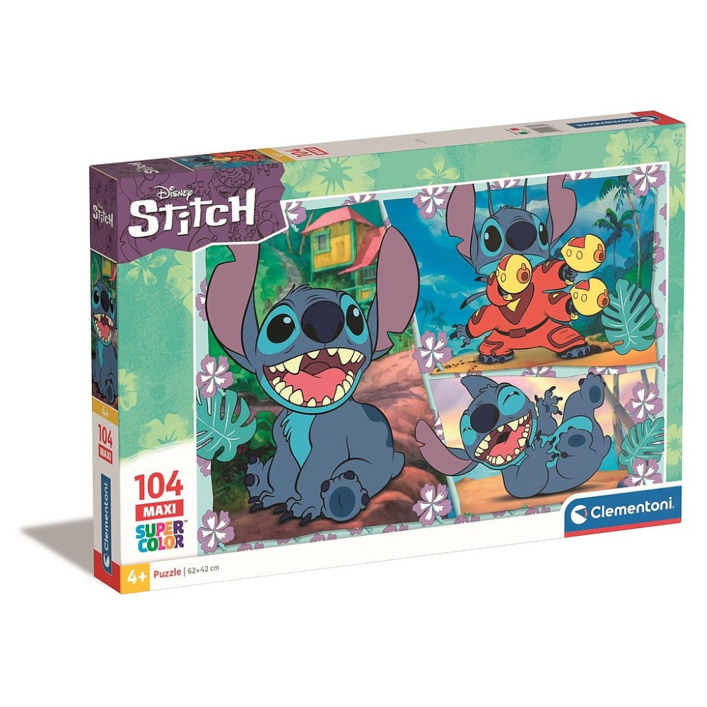 Disney Lilo and Stitch Plasma Blaster 104-piece maxi puzzle Clementoni