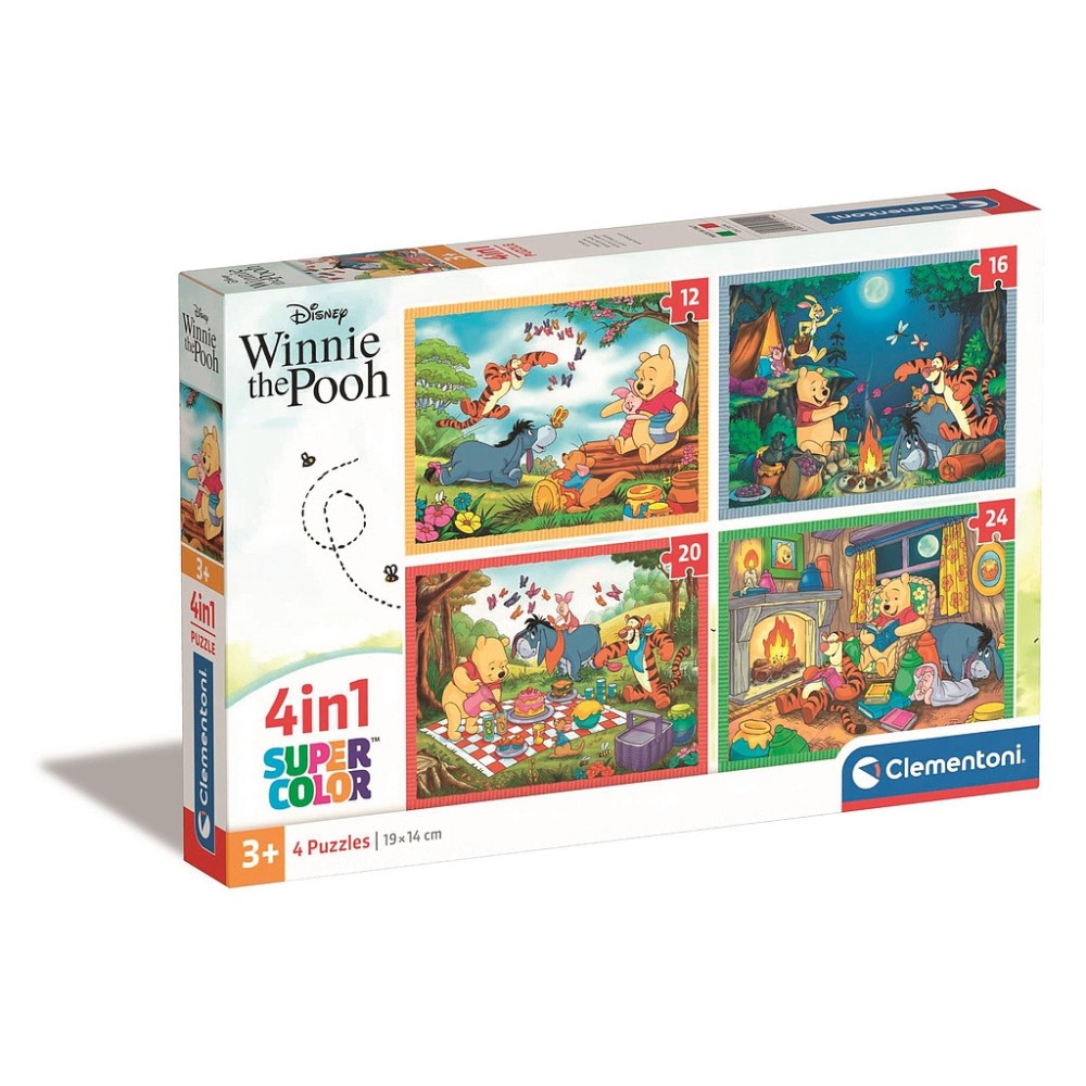 Disney Winnie the Pooh Fun Days Forever 4-in-1 puzzle Clementoni