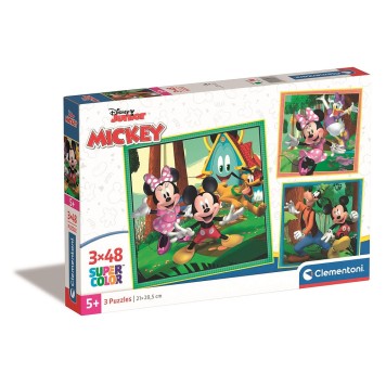 Disney Mickey  Clubhouse 3x48 pcs puzzle Clementoni