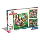 Disney Mickey  Clubhouse 3x48 pcs puzzle Clementoni