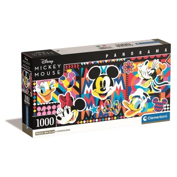 Disney Mickey Pop Art 1000-piece panorama Compact puzzle Clementoni