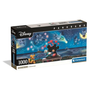 Disney Mickey  Minnie 1000-piece panorama Compact puzzle Clementoni