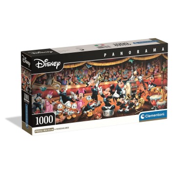 Disney Orchestra 1000-piece panoramic Compact puzzle by Clementoni