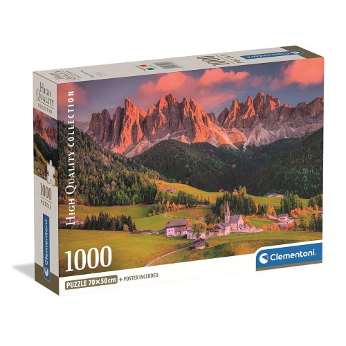 Cities Magical Dolomites 1000-piece puzzle Clementoni