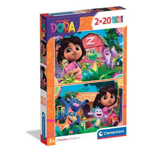 Dora the Explorer Garden 2x20 pieces Clementoni puzzle