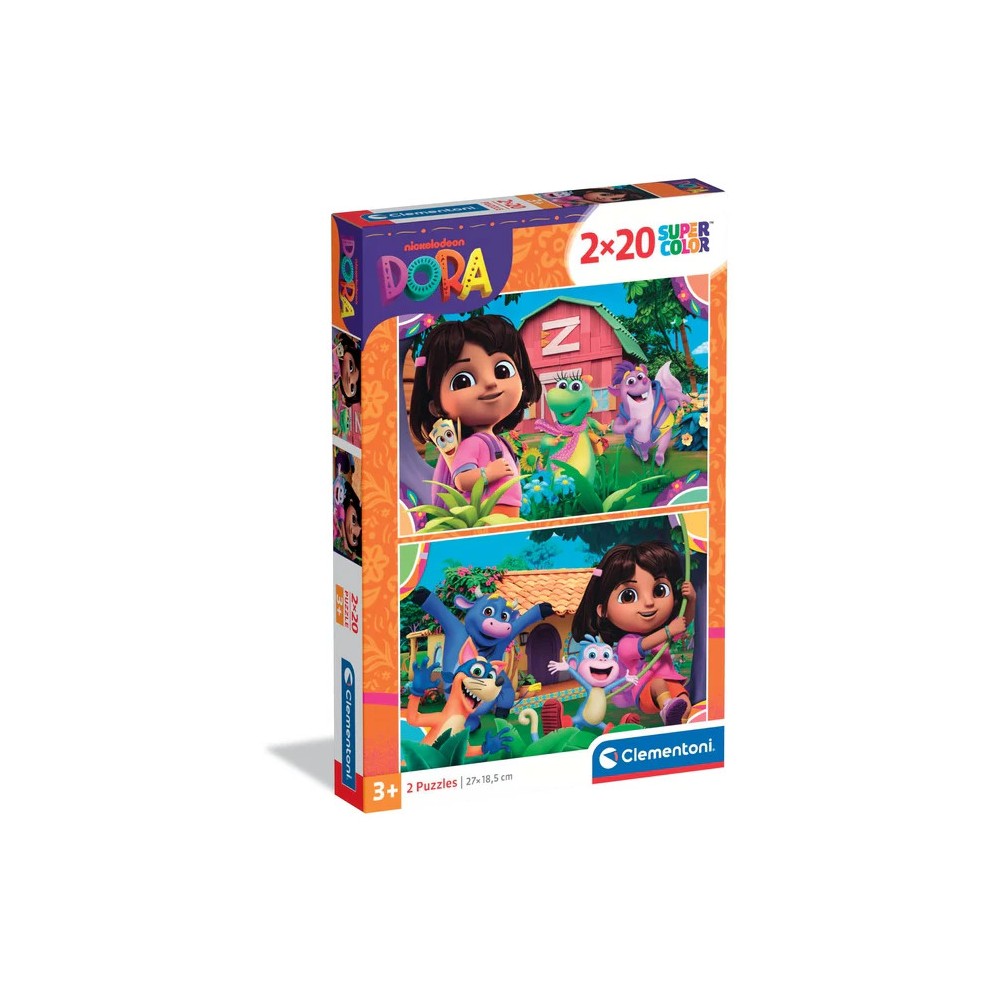 Dora the Explorer Garden 2x20 pieces Clementoni puzzle
