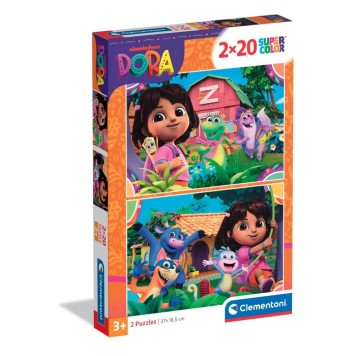 Dora the Explorer Garden 2x20 pieces Clementoni puzzle