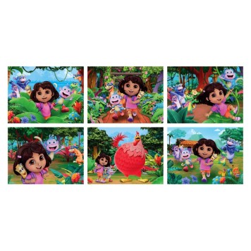 Dora the Explorer Jungle storybook block set 12 pcs Clementoni