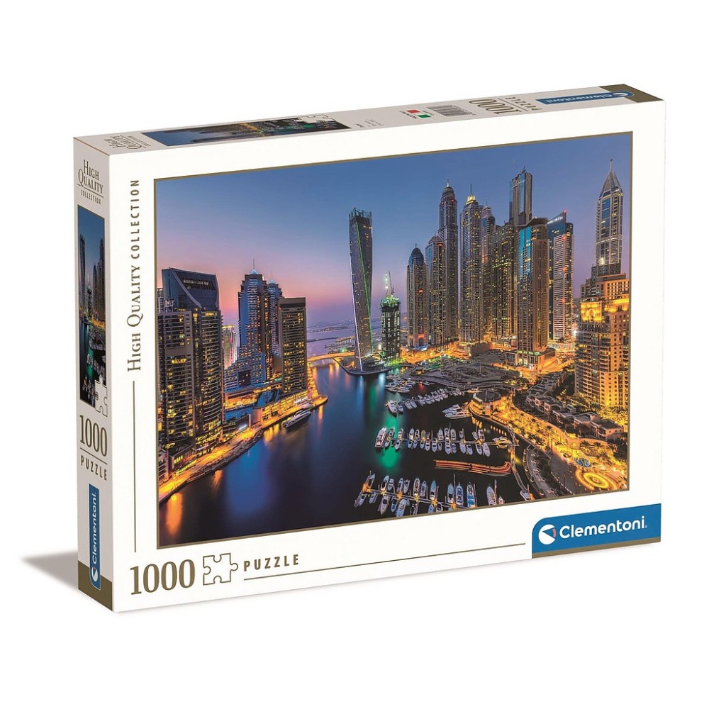 Dubai Skyscrapers Night 1000 db-os puzzle Clementoni