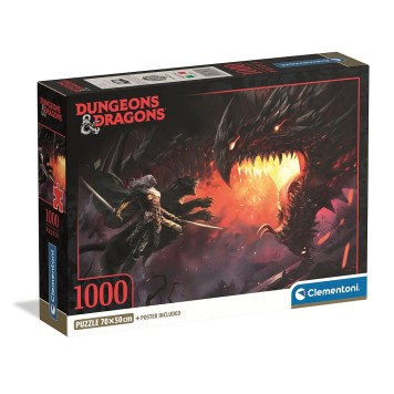 Dungeons & Dragons Dark Elf 1000 pcs Compact puzzle Clementoni