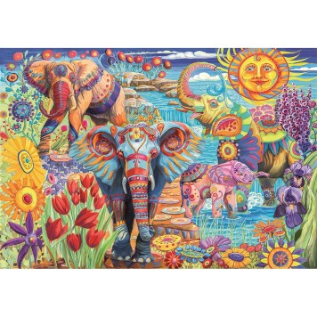 Animals Carnival Elephant 500-piece Compact puzzle Clementoni