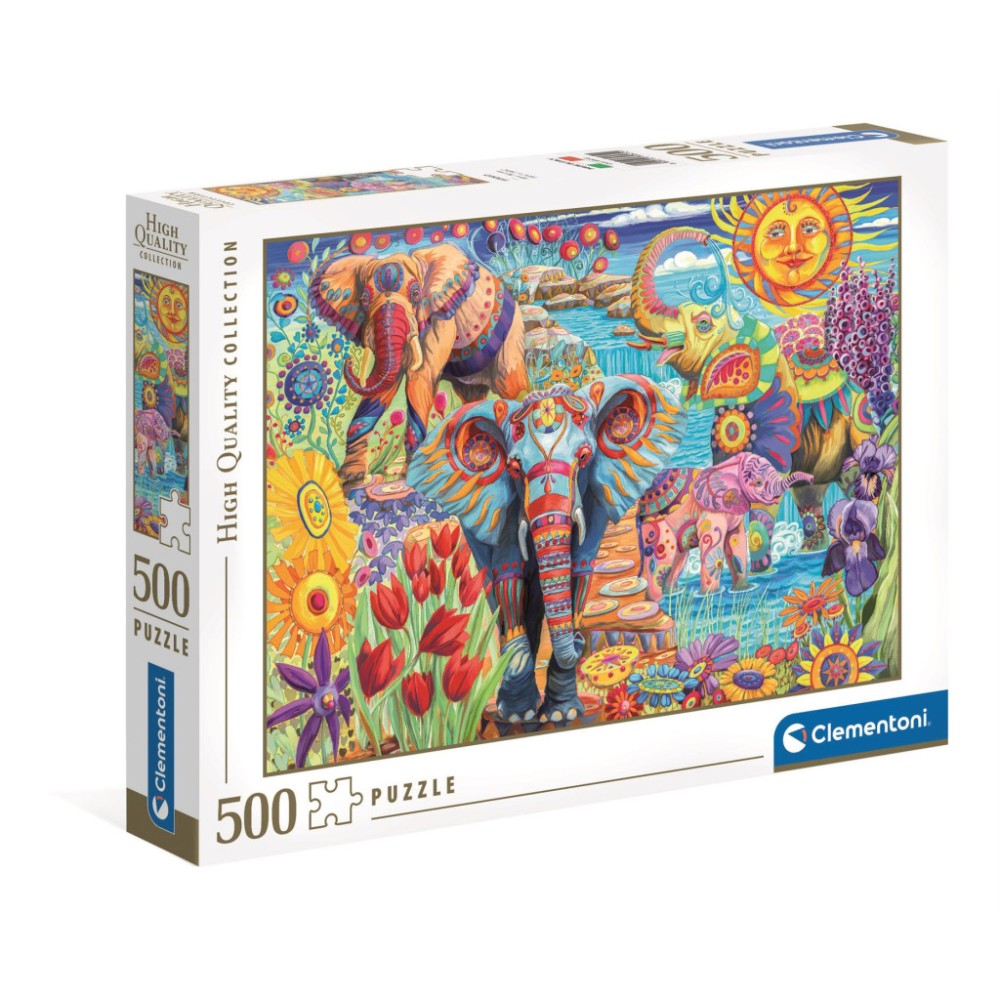 Elephant Carnival 500 piece Clementoni puzzle