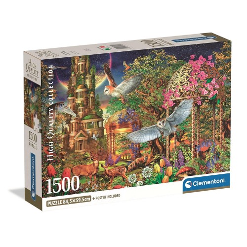Colour Woodland Fantasy Garden 1500-piece Compact Puzzle Clementoni