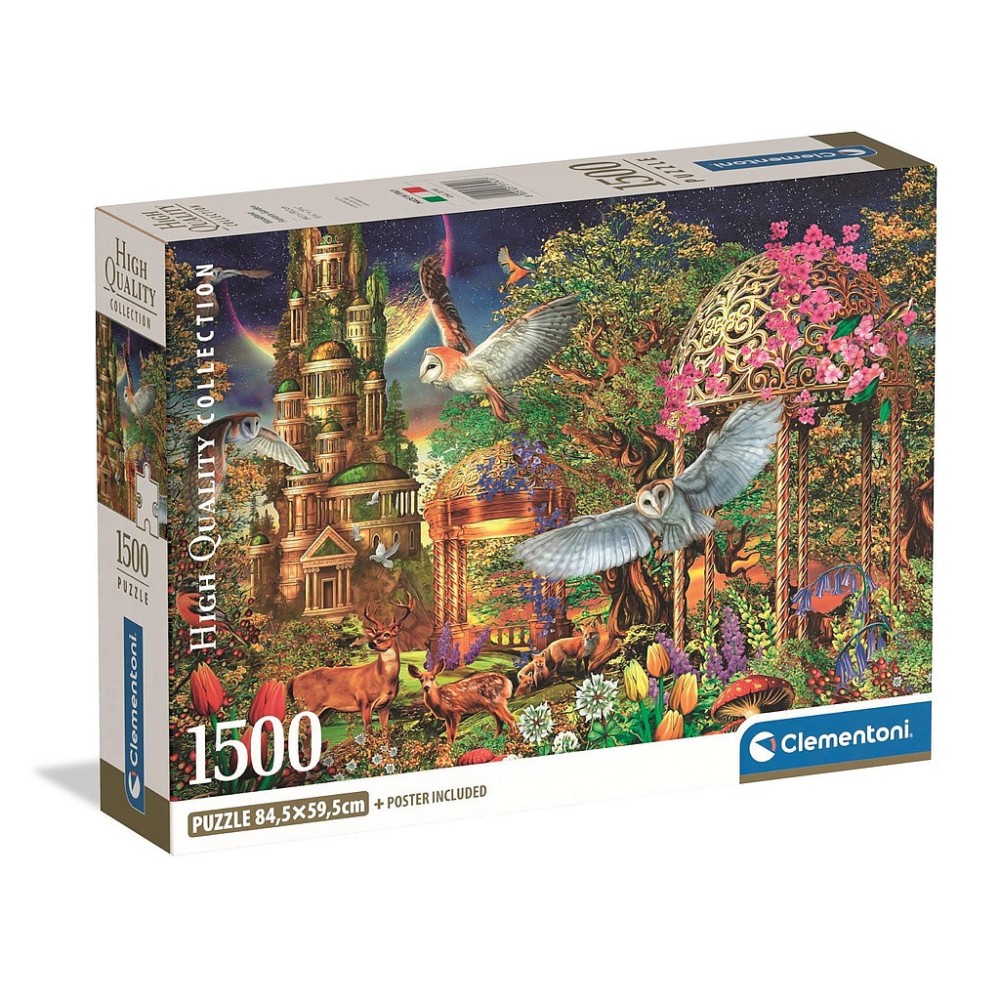 Colour Woodland Fantasy Garden 1500-piece Compact Puzzle Clementoni