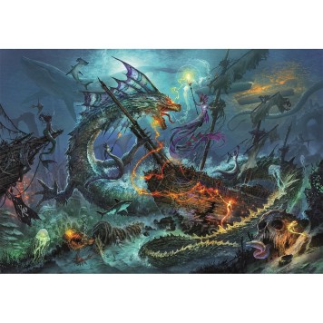 Fantasy Underwater Battle Fantasy World 3000 piece puzzle Clementoni