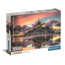 Cities Mont-Saint Michel France 1000 piece Compact puzzle Clementoni