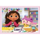 Gabby's Dollhouse Activities 4 in 1 Puzzle Clementoni