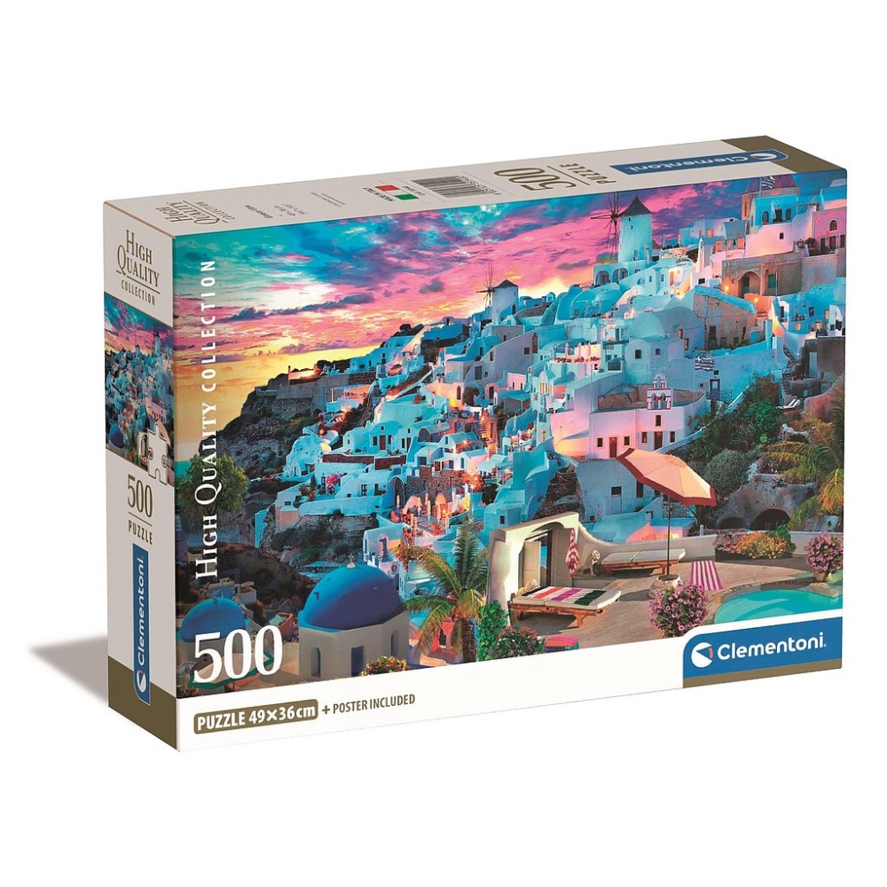 Cities View Greece 500 pieces Jigsaw Puzzle Clementoni