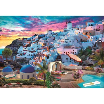 Cities View Greece 500 pieces Jigsaw Puzzle Clementoni