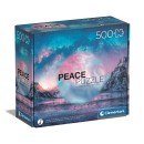 Colour Light Blue Peace Peaceful Light Blue Mountain 500 pcs Clementoni Puzzle