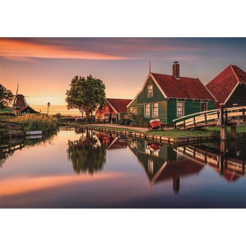 Cities Zaanse Schans Netherlands 1500-piece Compact Puzzle Clementoni