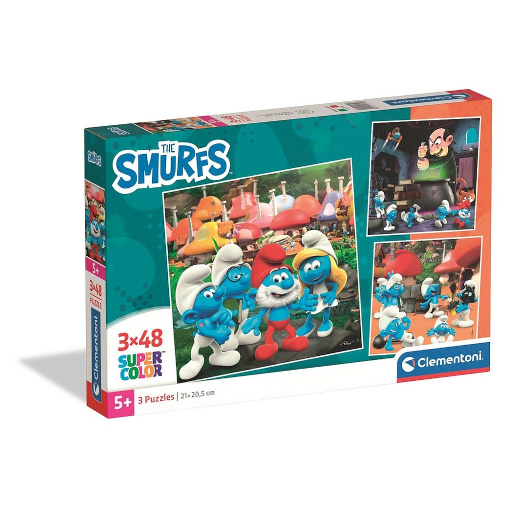 Smurfs 3x48 pieces puzzle Clementoni