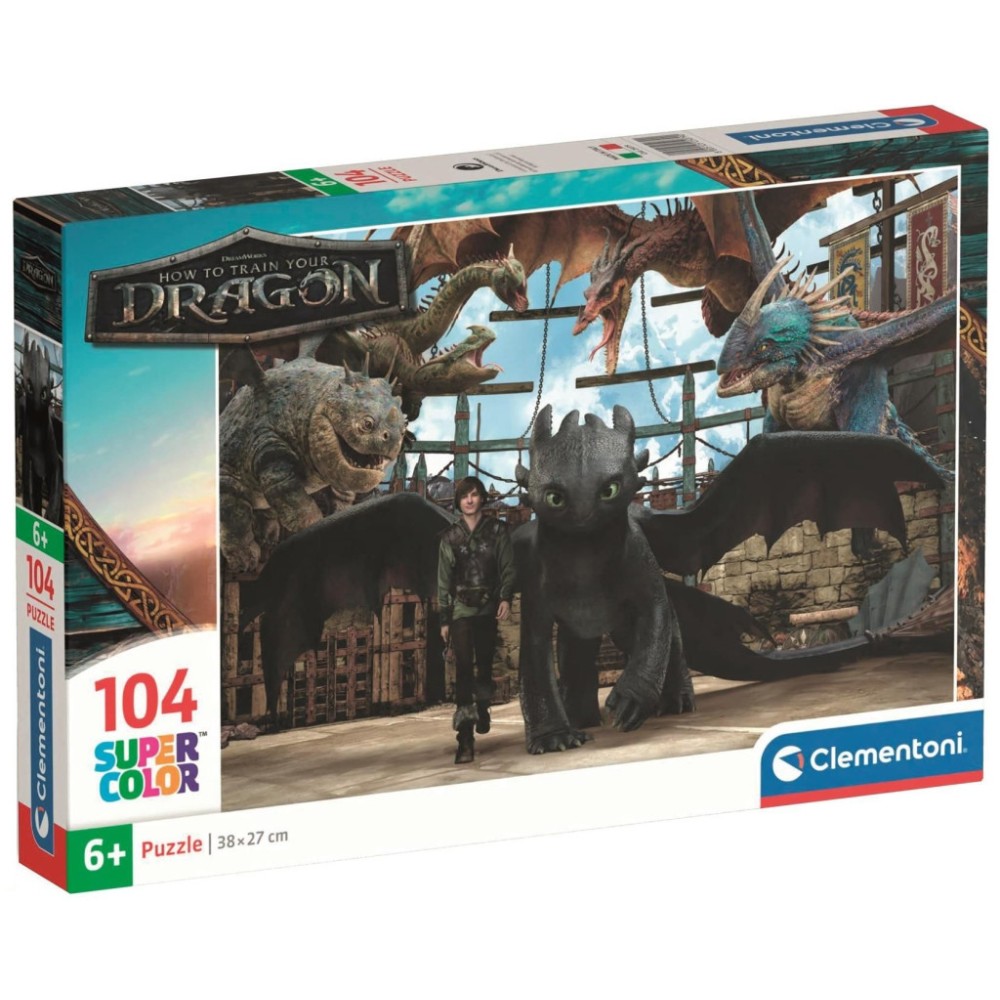 How To Train Your Dragon Arena 104 pcs Clementoni puzzle
