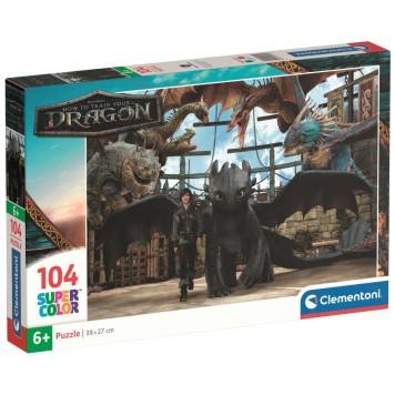 How To Train Your Dragon Arena 104 pcs Clementoni puzzle