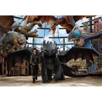 How To Train Your Dragon Arena 104-piece Super puzzle Clementoni