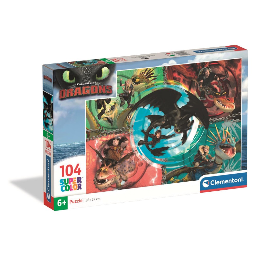 How To Train Your Dragon Friends Clementoni 104-piece puzzle