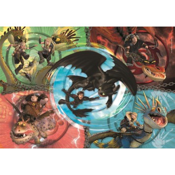 How To Train Your Dragon Friends Clementoni 104-piece puzzle