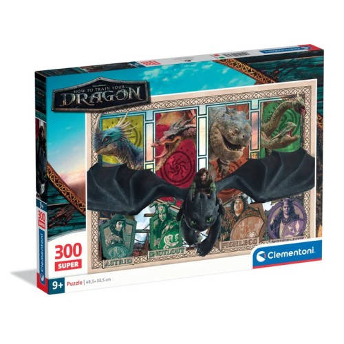 How To Train Your Dragon Mystic Skies 300-piece Clementoni puzzle