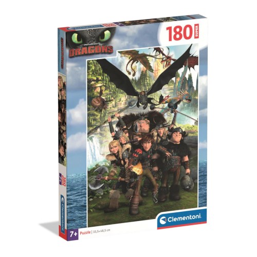 How To Train Your Dragon Riders 180-piece puzzle Clementoni