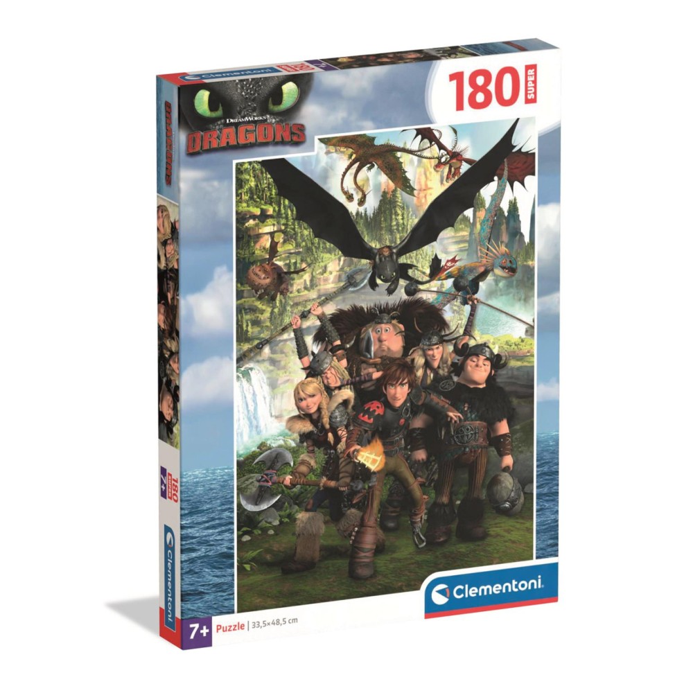How To Train Your Dragon Riders 180-piece puzzle Clementoni
