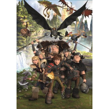 How To Train Your Dragon Riders 180-piece puzzle Clementoni