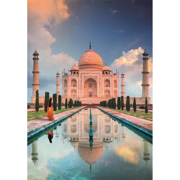 Cities Taj Mahal India 1500-Piece Compact Puzzle Clementoni