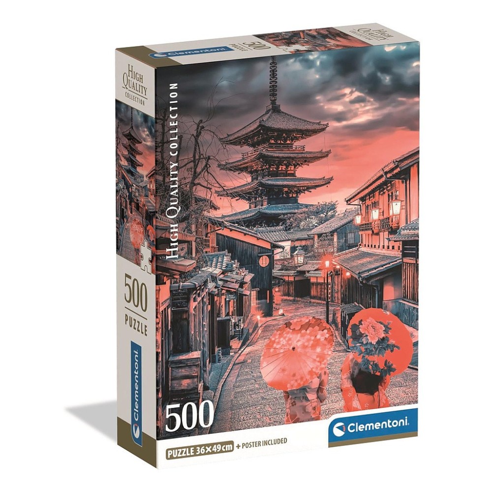 Cities Evening in Kyoto Japanese 500-piece Compact puzzle Clementoni