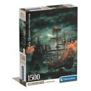 Pirate Haunted Seas ship 1500 pcs Compact puzzle Clementoni