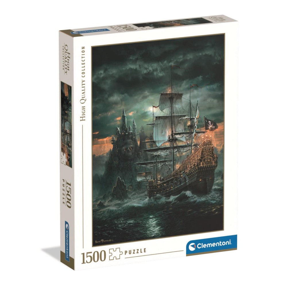 Pirate Haunted Seas ship 1500-piece puzzle Clementoni