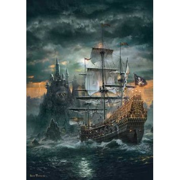 Pirate Haunted Seas ship 1500-piece puzzle Clementoni