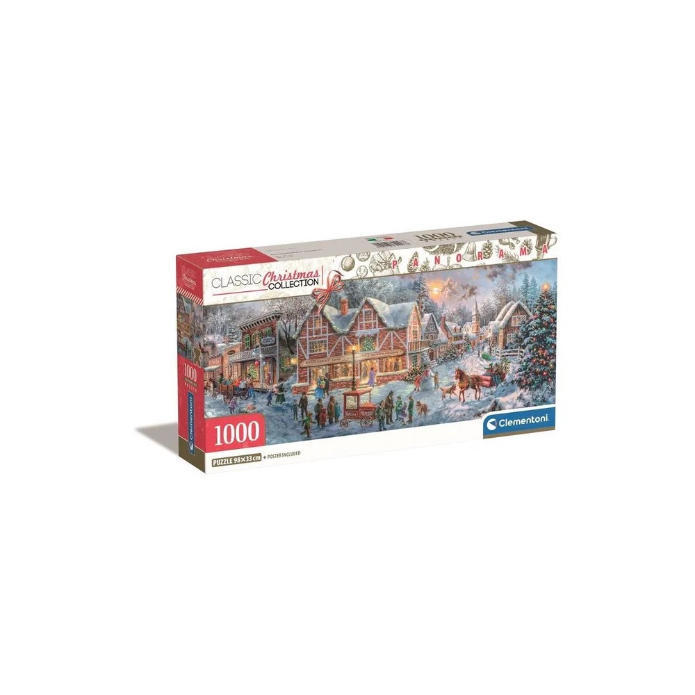 Christmas Getting Ready 1000-piece panorama puzzle Clementoni