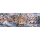 Christmas Getting Ready 1000-piece panorama puzzle Clementoni