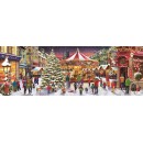 Christmas Village i falu 1000-piece panorama puzzle Clementoni