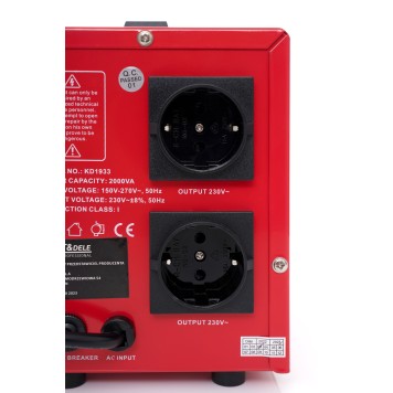 Stabilizator napięcia AVR  2000VA 230V KD1933