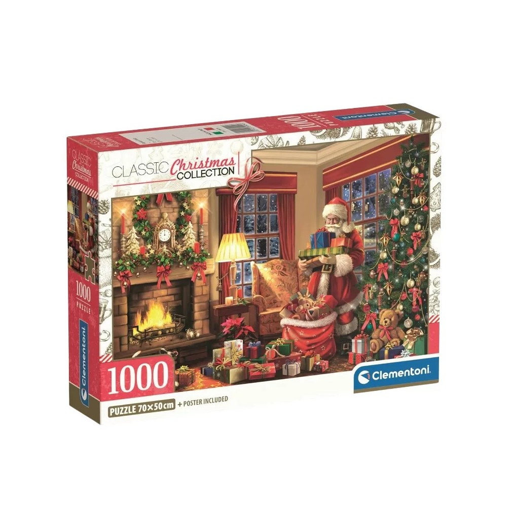 Christmas Santa's Visit 1000-piece puzzle Clementoni